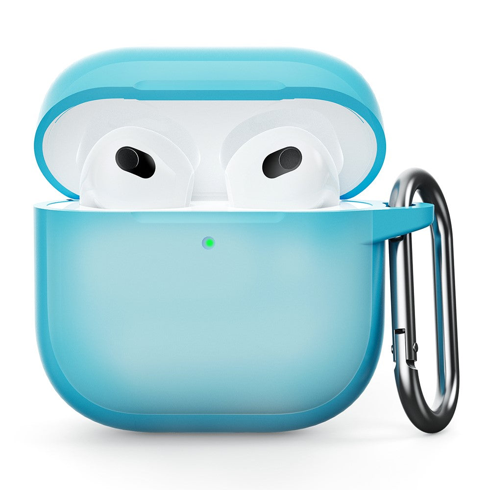 Compatible With  AirPods 5 / 4 Silicone Case Integrated Bluetooth-compatible Earbuds Protector with Hook - Luminous