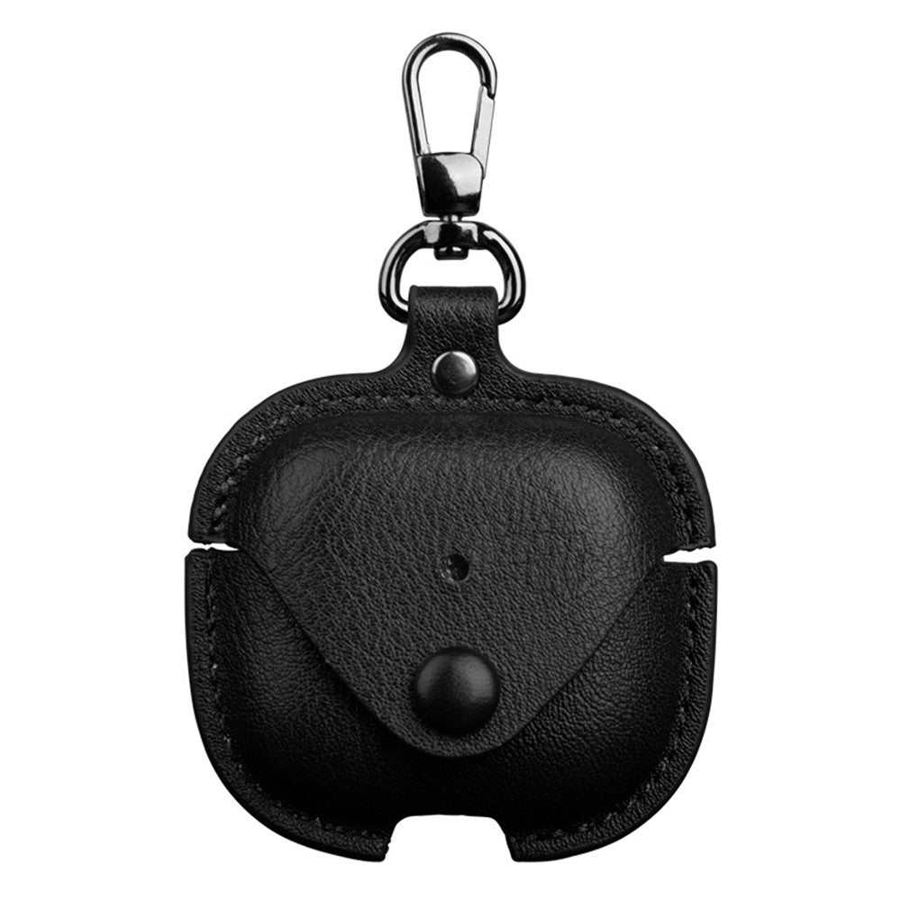 Compatible With  AirPods 5 / 4 Charging Case Cover Leather+PC Earbuds Protective Case - Black
