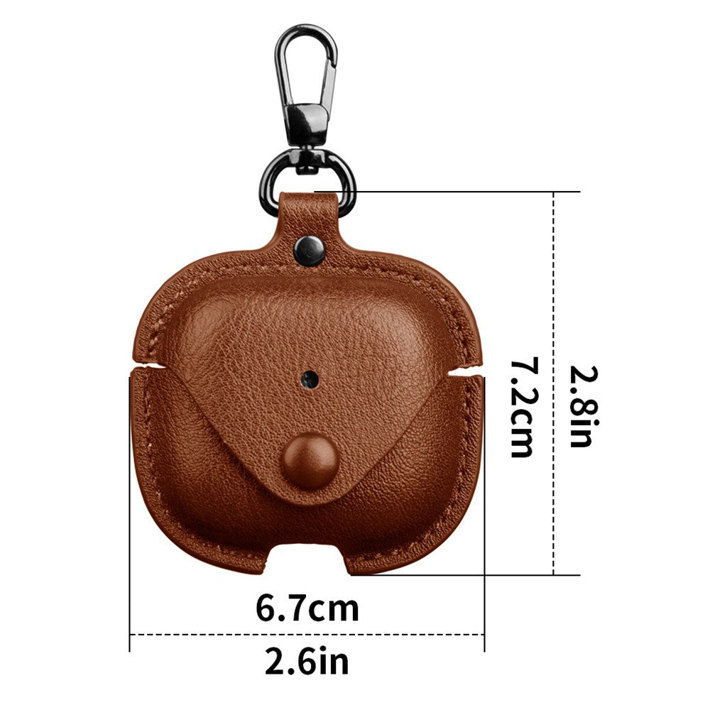 Compatible With  AirPods 5 / 4 Charging Case Cover Leather+PC Earbuds Protective Case - Black