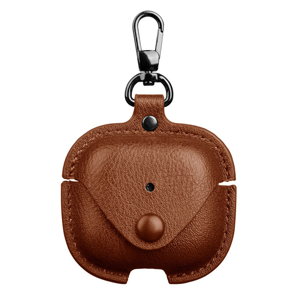 Compatible With  AirPods 5 / 4 Charging Case Cover Leather+PC Earbuds Protective Case - Light Brown