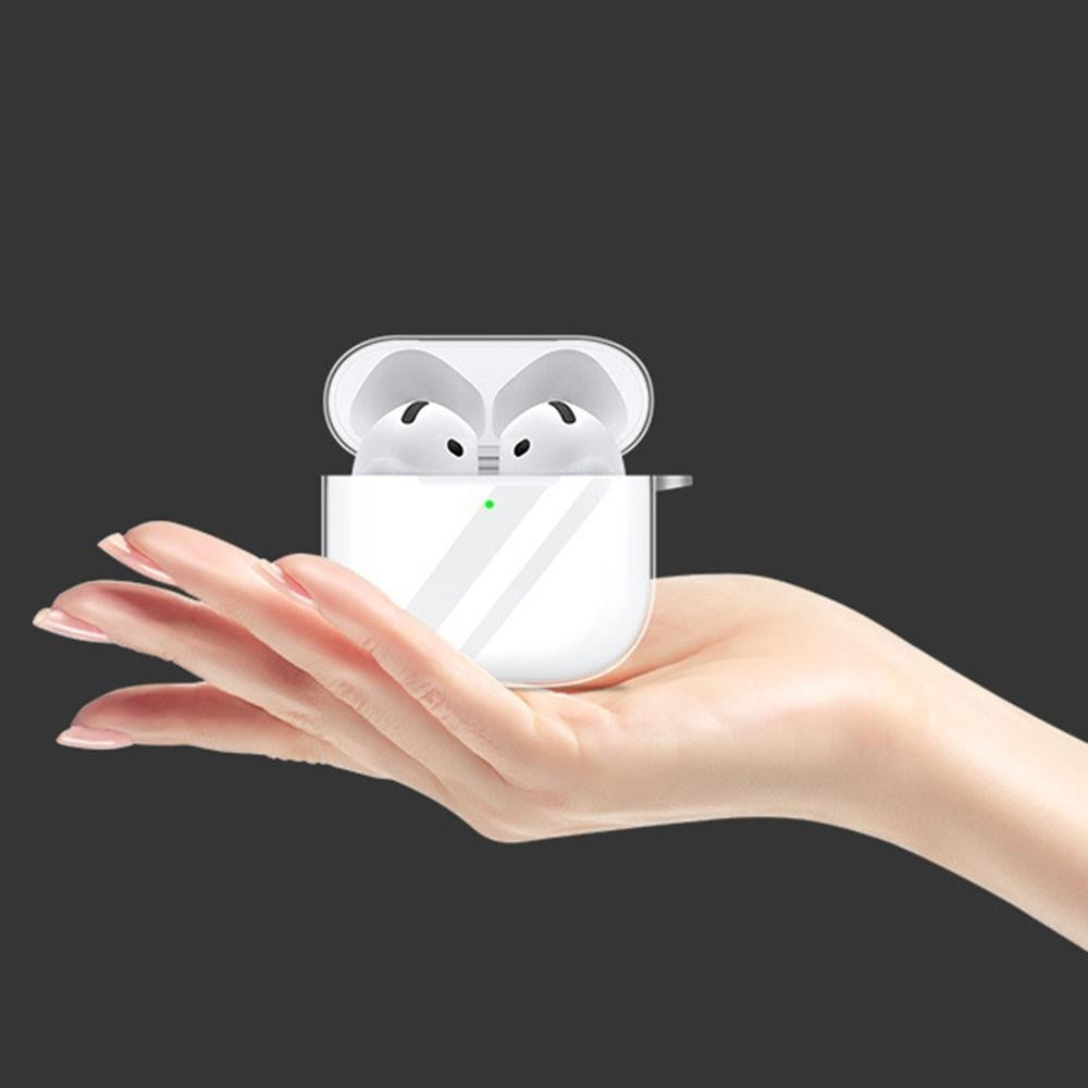 Compatible With  AirPods 5 / 4 Case Bluetooth-compatible Earphone Silicone Case Clear Earbud Protective Cover with Lanyard