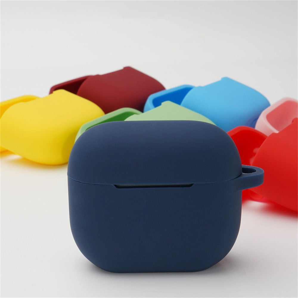 Compatible With  AirPods 5 / 4 Silicone Case Luminous Bluetooth-compatible Earphone Protective Cover with Lanyard - Luminous Yellow