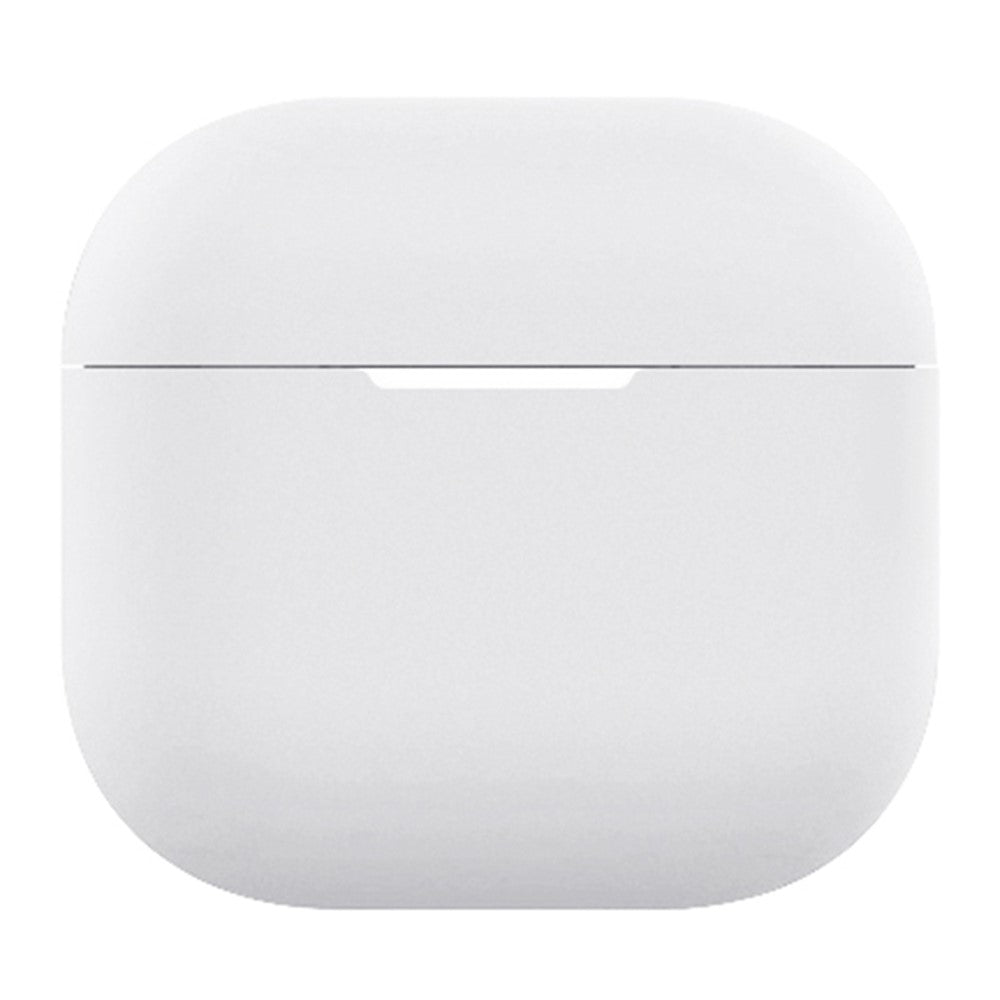 Compatible With  AirPods 5 / 4 Silicone Case Bluetooth-Compatible Earphone Anti-Scratch Protective Cover - White