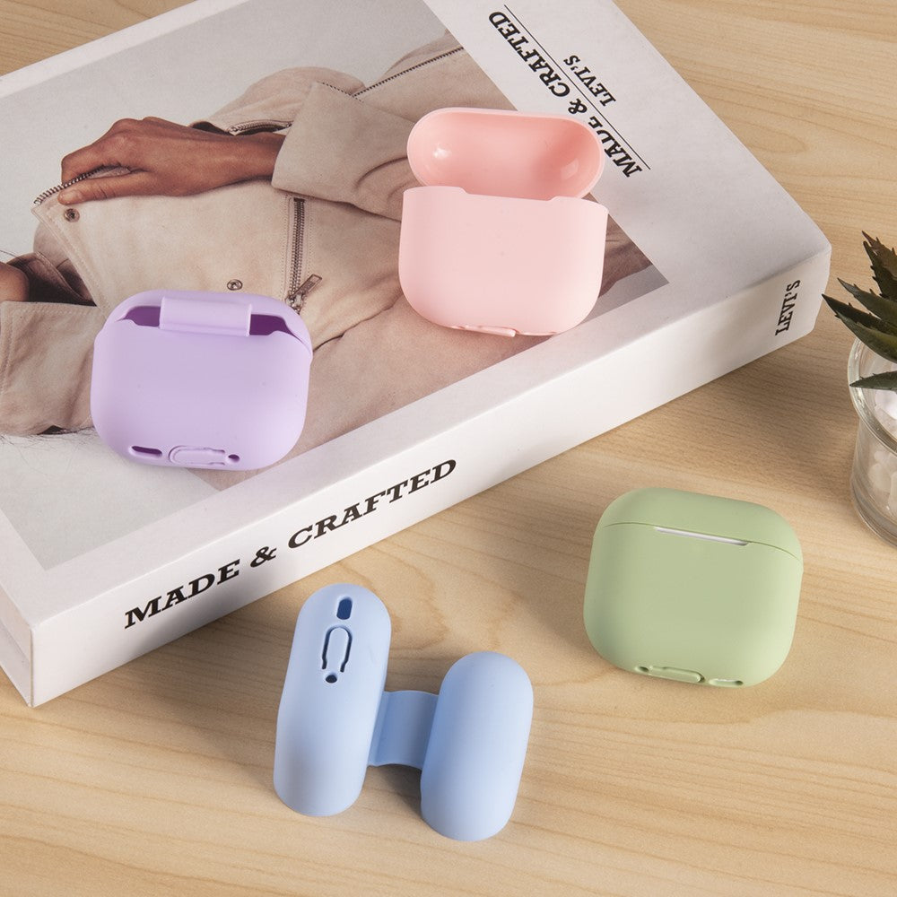 Compatible With  AirPods 5 / 4 Silicone Case Bluetooth-Compatible Earphone Anti-Scratch Protective Cover - White