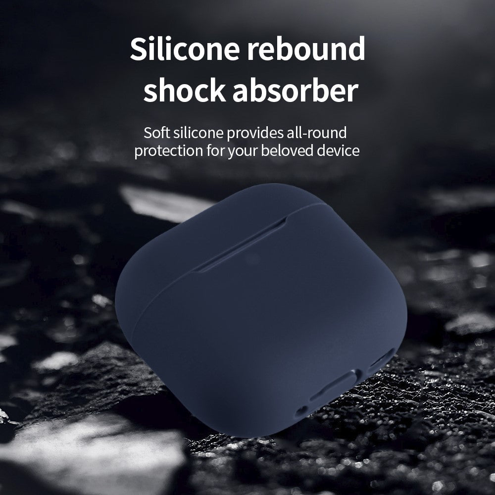 Compatible With  AirPods 5 / 4 Silicone Case Bluetooth-Compatible Earphone Anti-Scratch Protective Cover - White