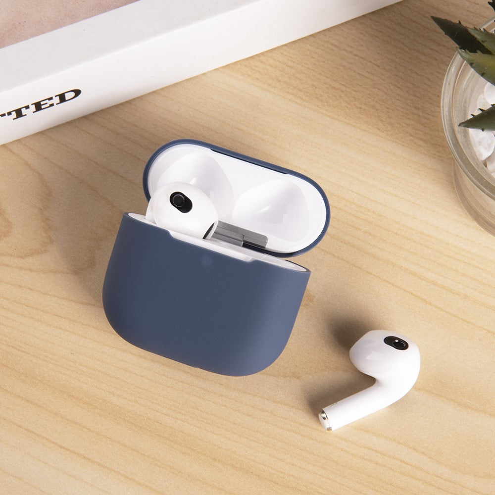 Compatible With  AirPods 5 / 4 Silicone Case Bluetooth-Compatible Earphone Anti-Scratch Protective Cover - Grey