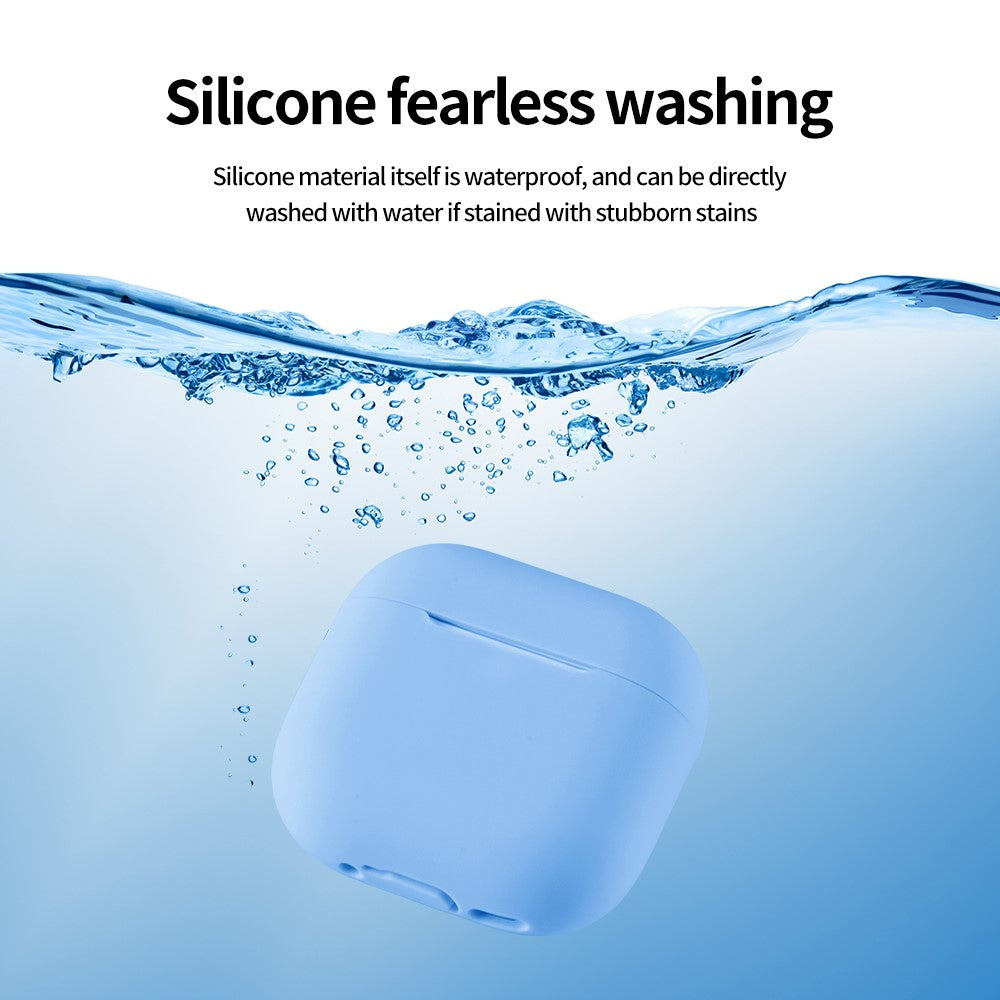 Compatible With  AirPods 5 / 4 Silicone Case Bluetooth-Compatible Earphone Anti-Scratch Protective Cover - Grey
