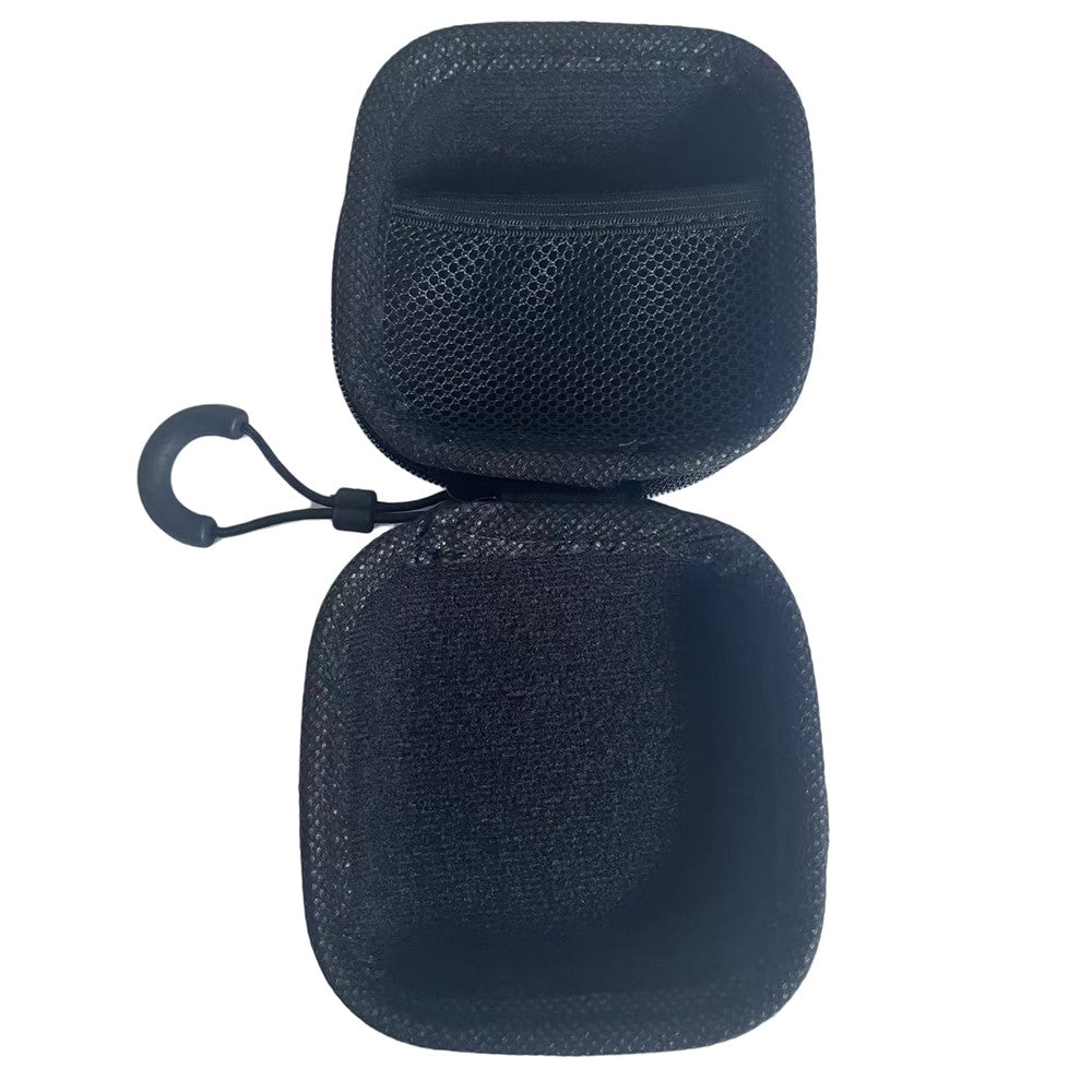 Compatible With  AirPods 5 / 4 Portable Silicone Case with Carabiner Headphone Storage Bag Set - Black