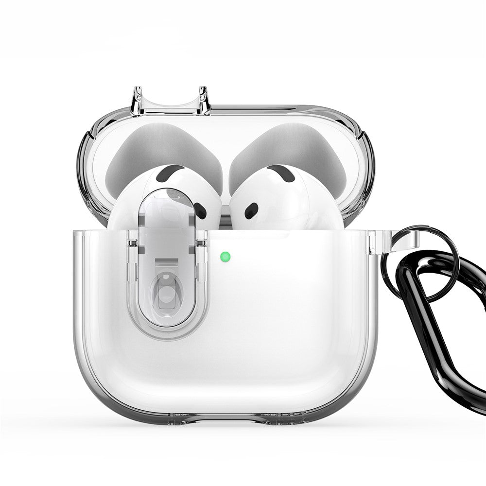 DUX DUCIS Compatible With  AirPods 5 / 4 Earphone Case  PECL Series PC+TPU Bluetooth-compatible Earphone Cover with Hook - Clear