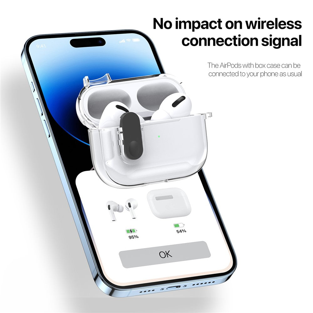 DUX DUCIS Compatible With  AirPods 5 / 4 Earphone Case  PECL Series PC+TPU Bluetooth-compatible Earphone Cover with Hook - Clear