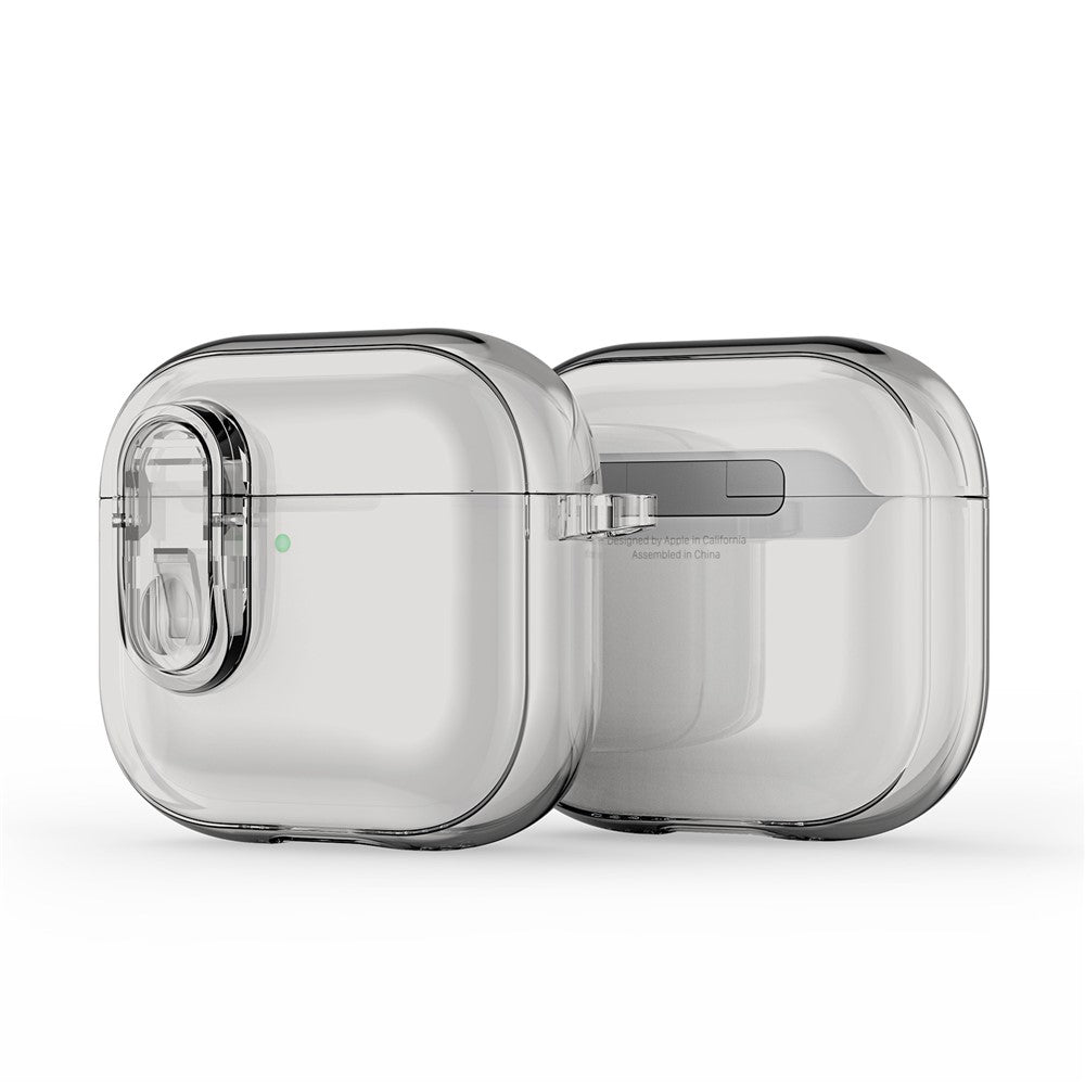 DUX DUCIS Compatible With  AirPods 5 / 4 Earphone Case  PECL Series PC+TPU Bluetooth-compatible Earphone Cover with Hook - Grey