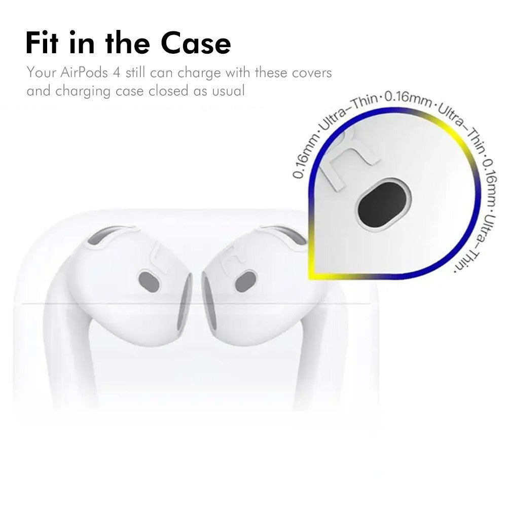 ENKAY HAT PRINCE AirPods 5 / 4 Silicone Case Bluetooth-compatible Earphone Protector Cover with Hook / Earbuds - Blue