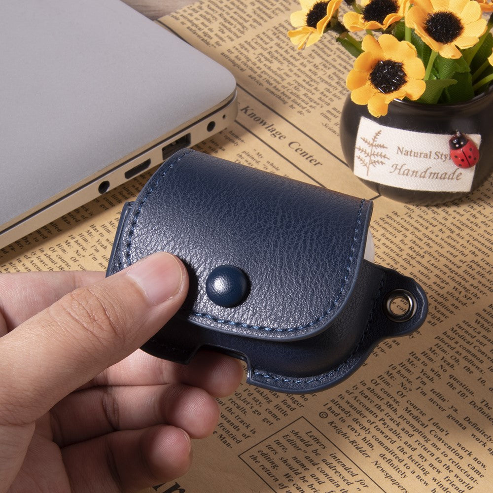 Compatible With  AirPods 5 / 4 Charging Case Cover Backpack Style Leather+PC Earbuds Protective Case - Brown