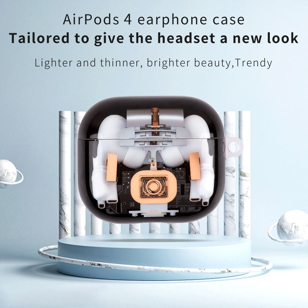 Compatible With  AirPods 5 / 4 Earphone Case Mechanical Structure TPU Drop-Proof Protective Cover