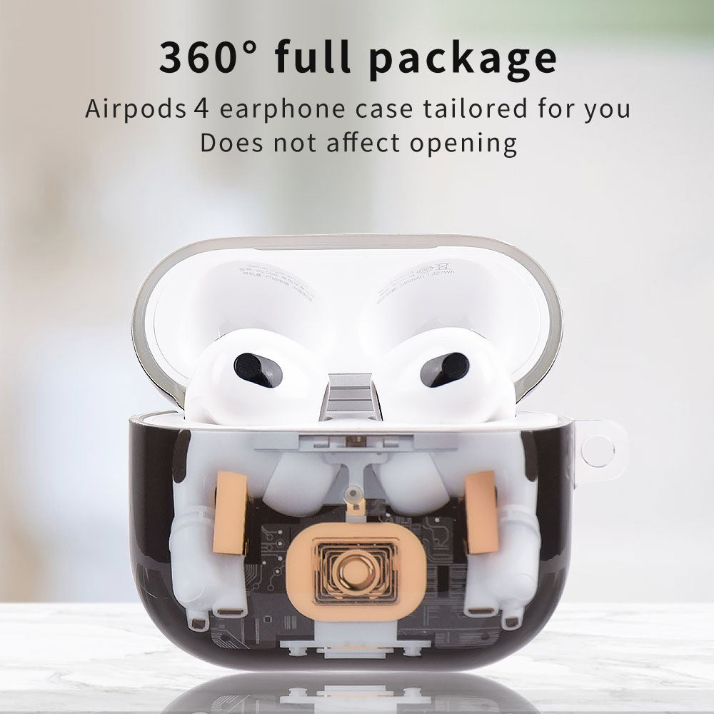 Compatible With  AirPods 5 / 4 Earphone Case Mechanical Structure TPU Drop-Proof Protective Cover