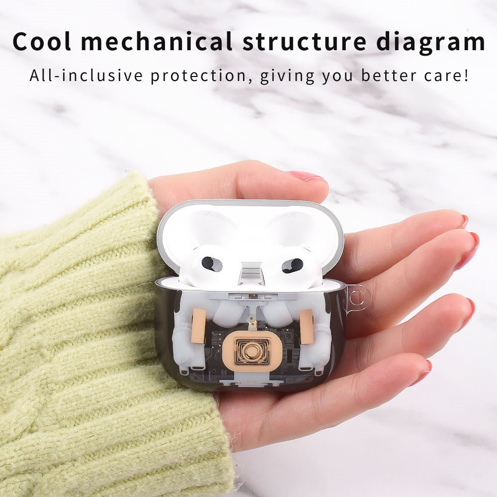 Compatible With  AirPods 5 / 4 Earphone Case Mechanical Structure TPU Drop-Proof Protective Cover