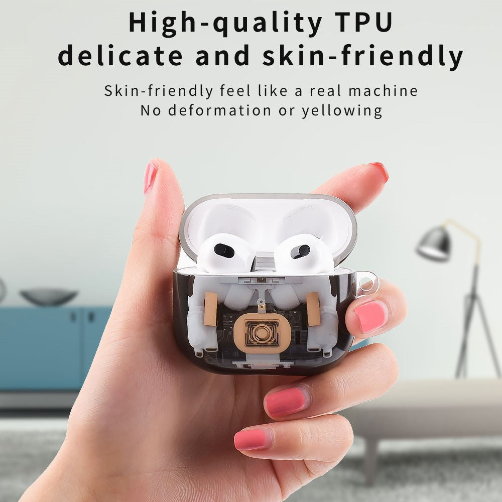 Compatible With  AirPods 5 / 4 Earphone Case Mechanical Structure TPU Drop-Proof Protective Cover