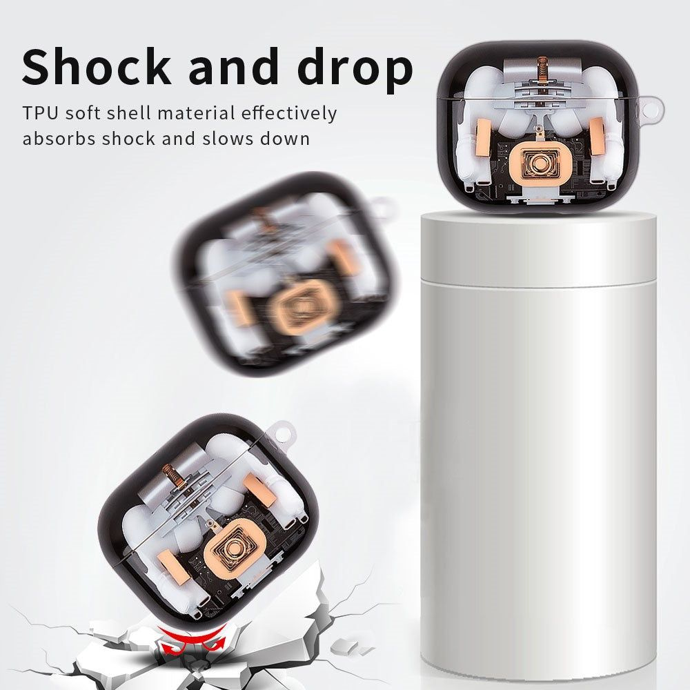 Compatible With  AirPods 5 / 4 Earphone Case Mechanical Structure TPU Drop-Proof Protective Cover