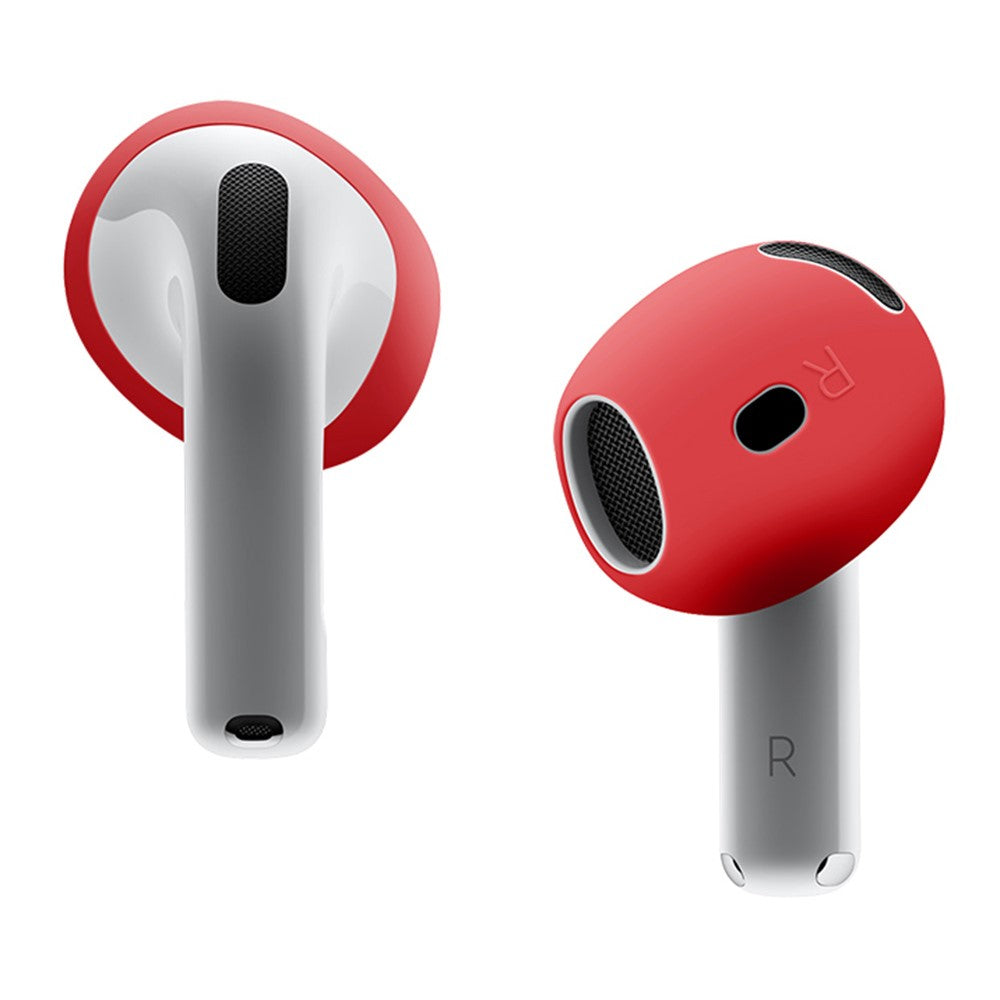 Compatible With  AirPods 5 / 4 Earbuds Anti-slip Silicone Cover Bluetooth-compatible Earphones Earmuffs Ear Tips - Red
