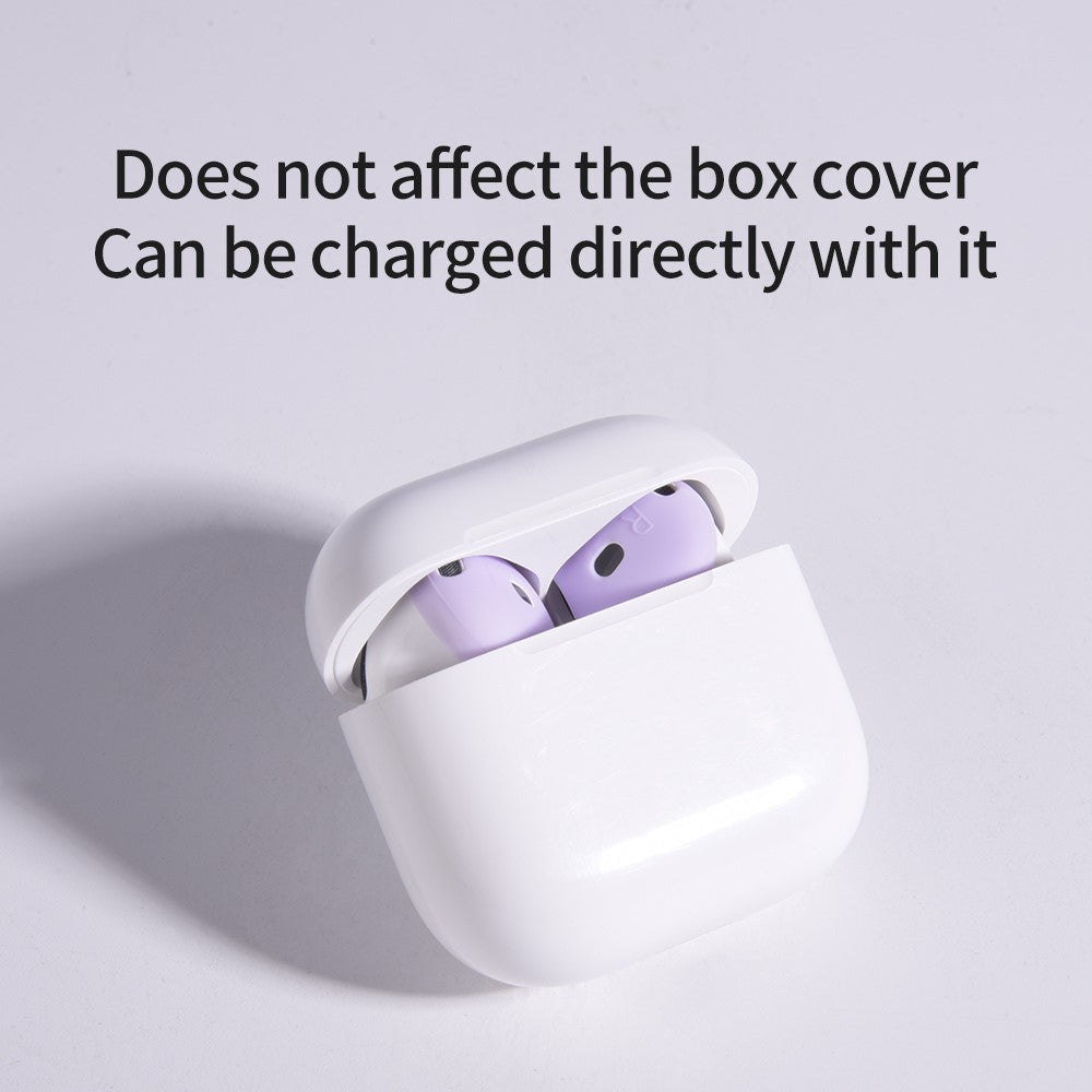 Compatible With  AirPods 5 / 4 Earbuds Anti-slip Silicone Cover Bluetooth-compatible Earphones Earmuffs Ear Tips - Red