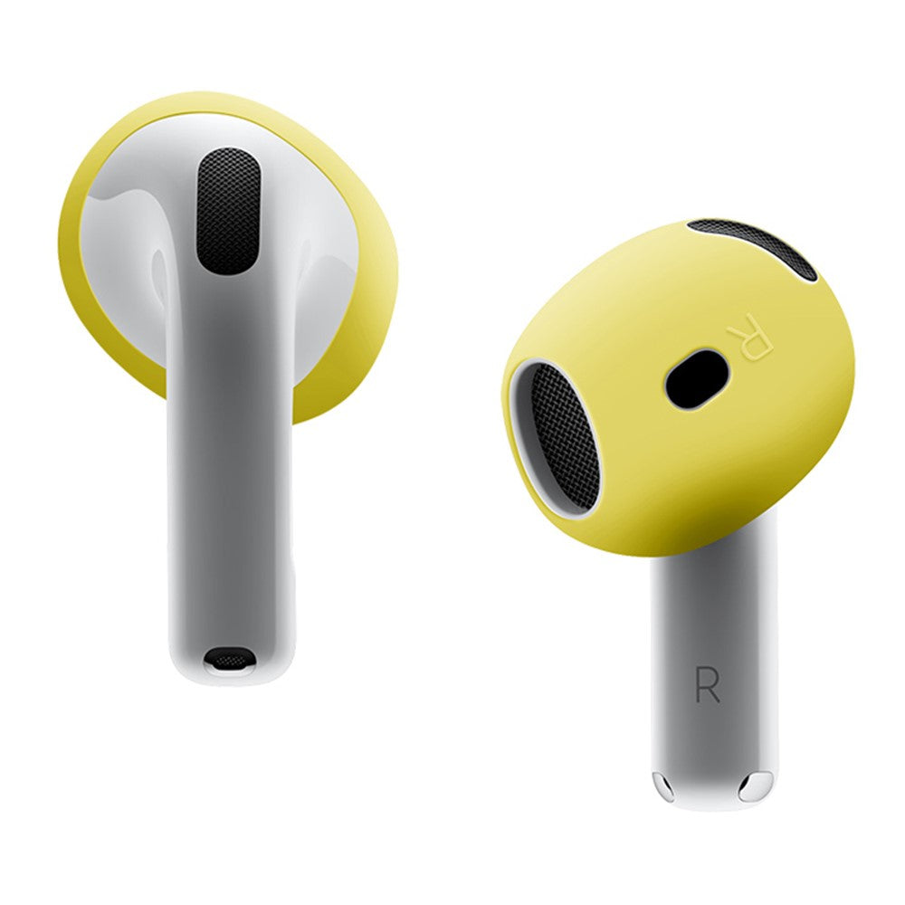 Compatible With  AirPods 5 / 4 Earbuds Anti-slip Silicone Cover Bluetooth-compatible Earphones Earmuffs Ear Tips - Yellow