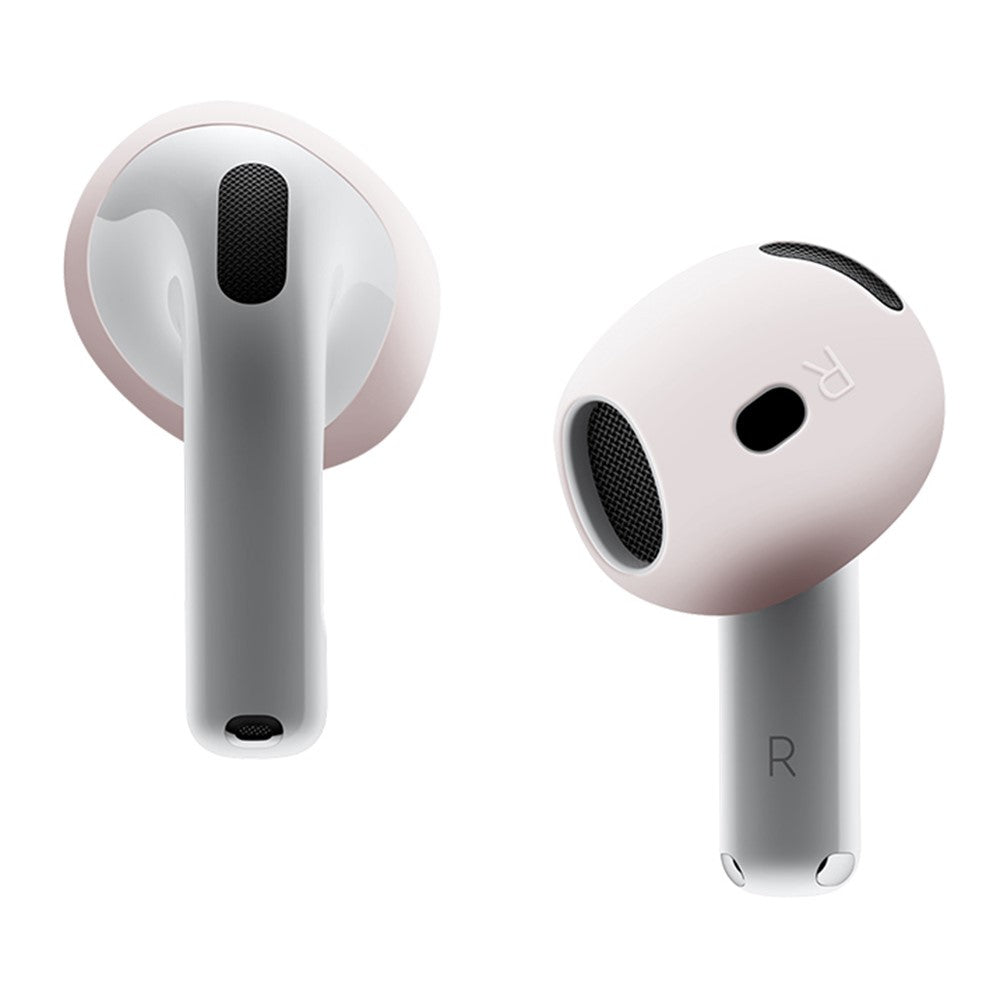 Compatible With  AirPods 5 / 4 Earbuds Anti-slip Silicone Cover Bluetooth-compatible Earphones Earmuffs Ear Tips - Light Pink