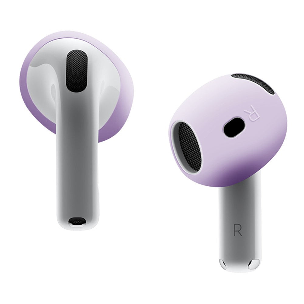 Compatible With  AirPods 5 / 4 Earbuds Anti-slip Silicone Cover Bluetooth-compatible Earphones Earmuffs Ear Tips - Lavender Purple
