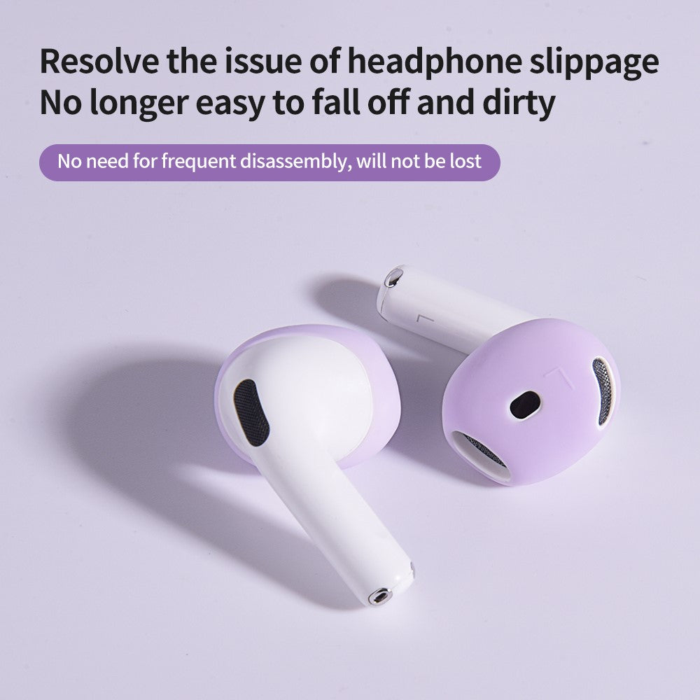 Compatible With  AirPods 5 / 4 Earbuds Anti-slip Silicone Cover Bluetooth-compatible Earphones Earmuffs Ear Tips - Blue
