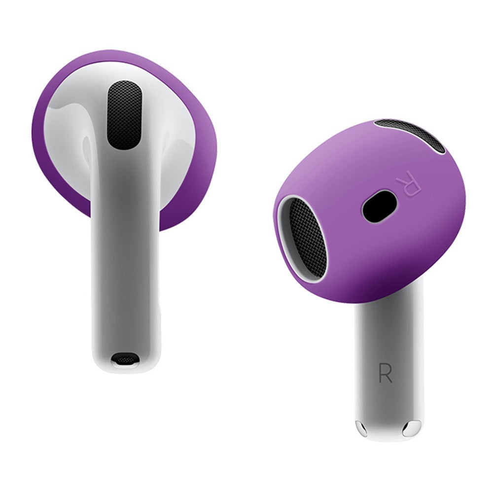 Compatible With  AirPods 5 / 4 Earbuds Anti-slip Silicone Cover Bluetooth-compatible Earphones Earmuffs Ear Tips - Purple