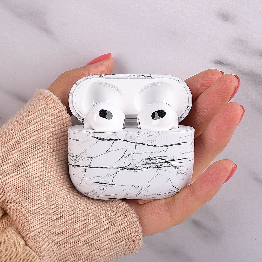 Compatible With  AirPods 5 / 4 Protective Case Marble Pattern Anti-Drop Hard PC Earphone Charging Box Cover - S05