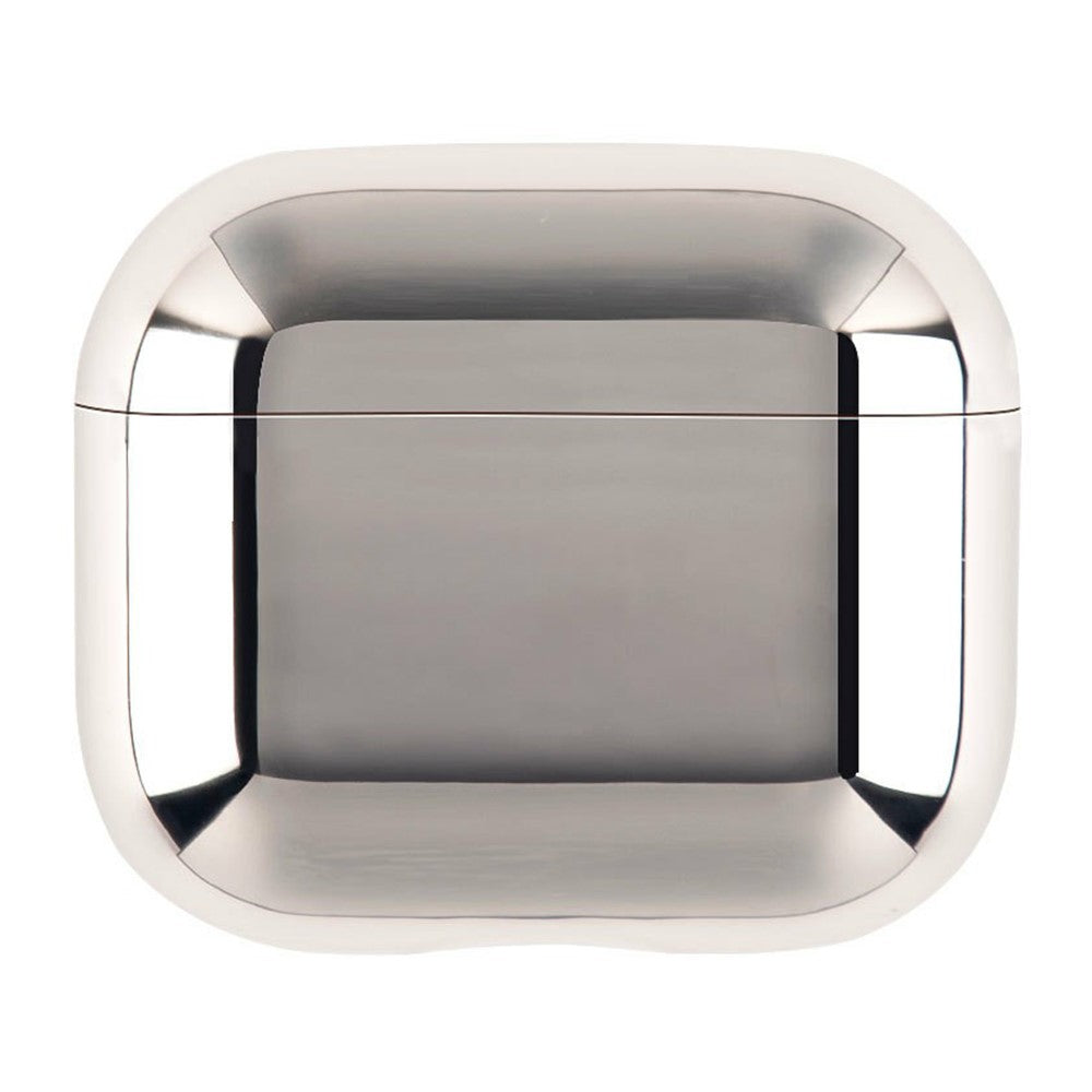 Compatible With  AirPods 5 / 4 PC Hard Case Electroplating Earphone Protective Cover - Silver