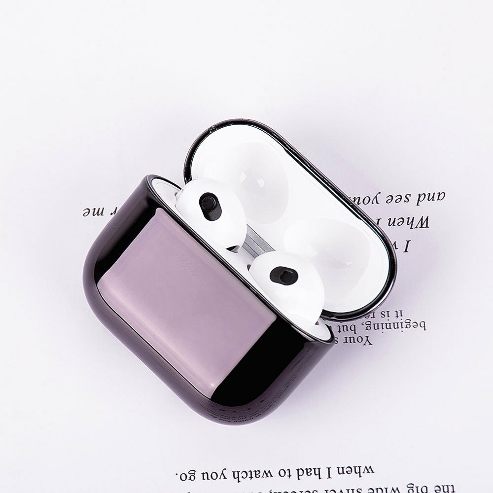 Compatible With  AirPods 5 / 4 PC Hard Case Electroplating Earphone Protective Cover - Red
