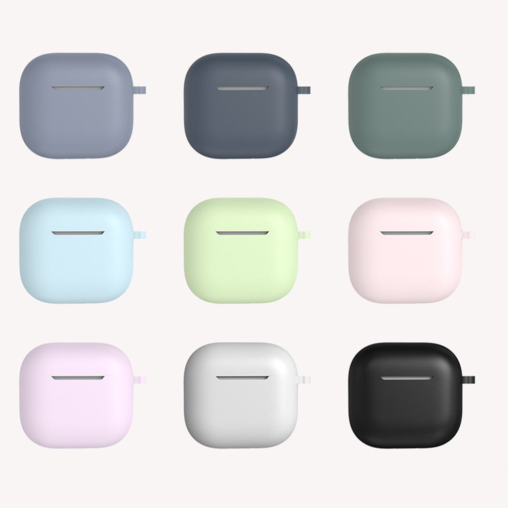 5Pcs Accessory Kit Compatible With  AirPods 5 / 4 Silicone Case + Storage Box + Neck Strap + Earphone Holder + Keychain - Pink