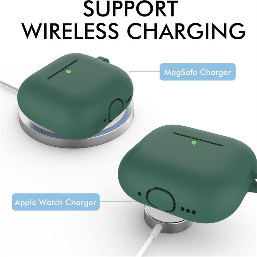 Compatible With  AirPods 5 / 4 Earphone Silicone Case Set with Anti-Lost Keychain, Strap, Ear Tips, Cleaning Pen - Milk Tea
