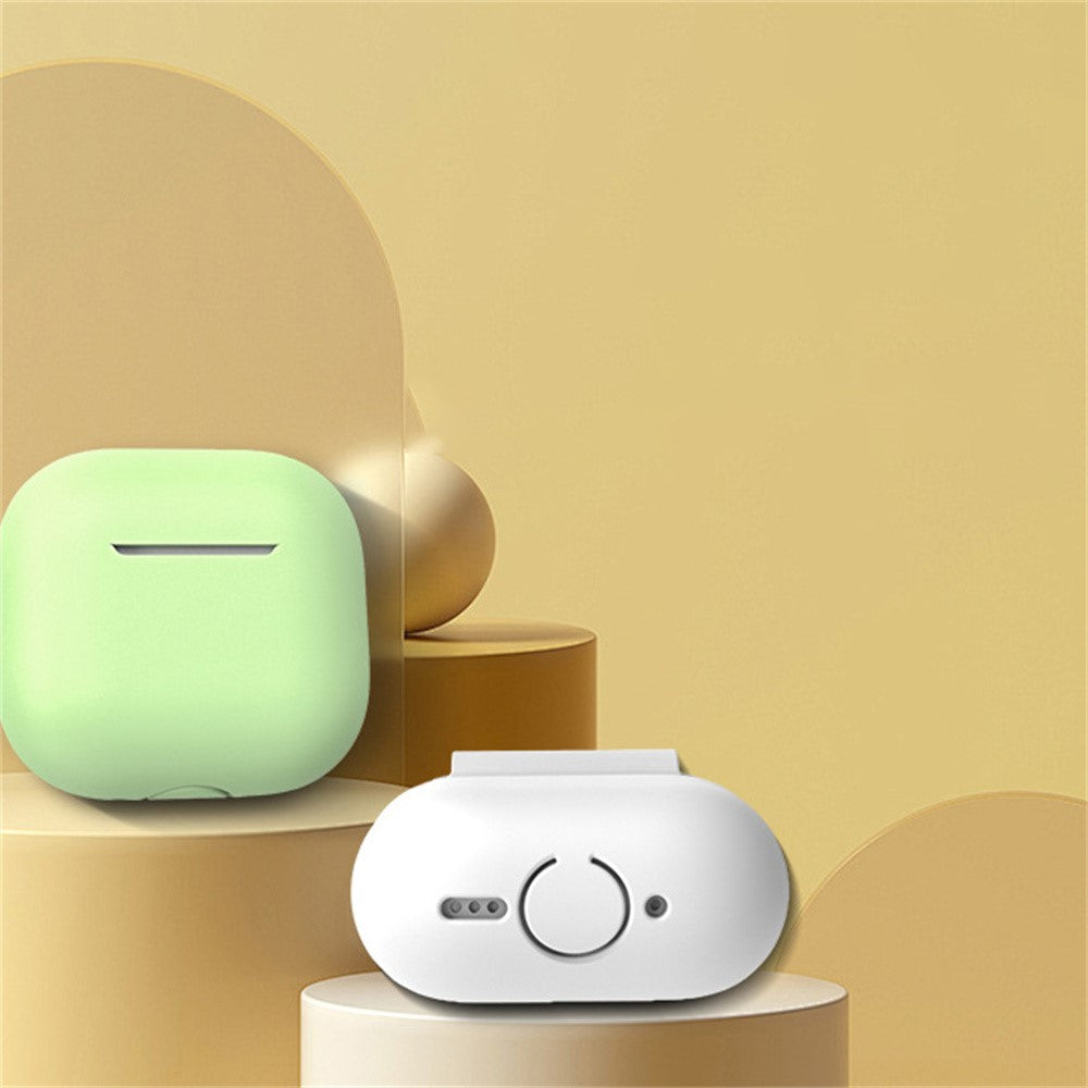 Compatible With  AirPods 5 / 4 Earphones 5 in 1 Protective Case + Anti Lost Rope + Storage Case + Brush + Watch Band Earbud Holder - White