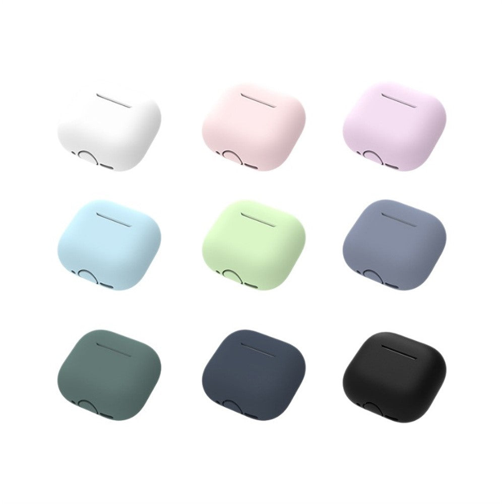 Compatible With  AirPods 5 / 4 Earphones 5 in 1 Protective Case + Anti Lost Rope + Storage Case + Brush + Watch Band Earbud Holder - Pink