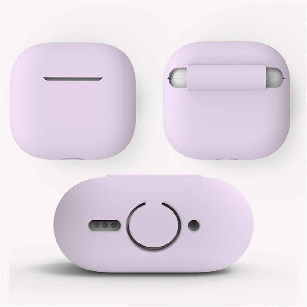 Compatible With  AirPods 5 / 4 Earphones 5 in 1 Protective Case + Anti Lost Rope + Storage Case + Brush + Watch Band Earbud Holder - Sky Blue