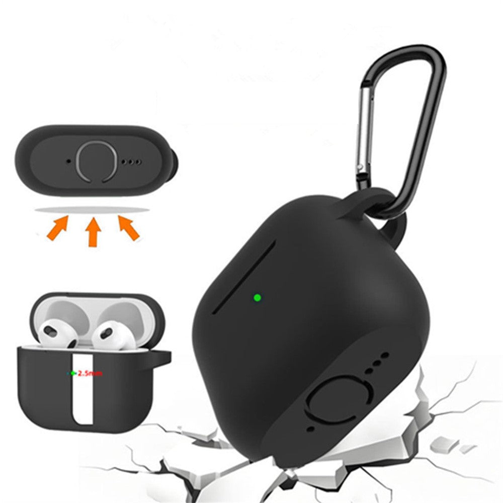 Compatible With  AirPods 5 / 4 Silicone Case 3 in 1 Protective Cover Set with Strap + Keychain - Light Purple