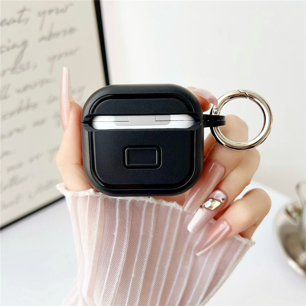 Compatible With  AirPods 5 / 4 Protective Case PC + TPU TWS Earphone Charging Case Cover with Hook - Blue