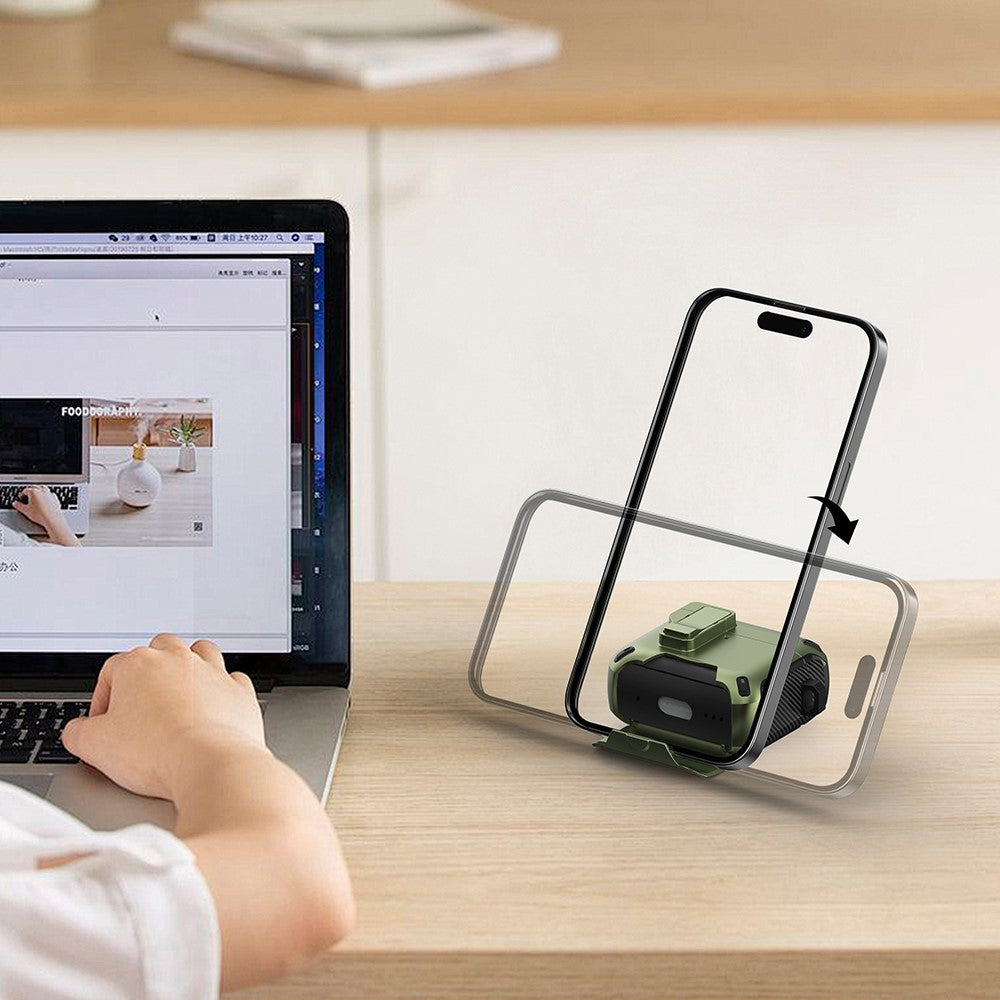 Compatible With  AirPods 5 / 4 Magnetic Case with Stand TPU + PC Earphone Cover with Switch and Carabiner - Dark Blue