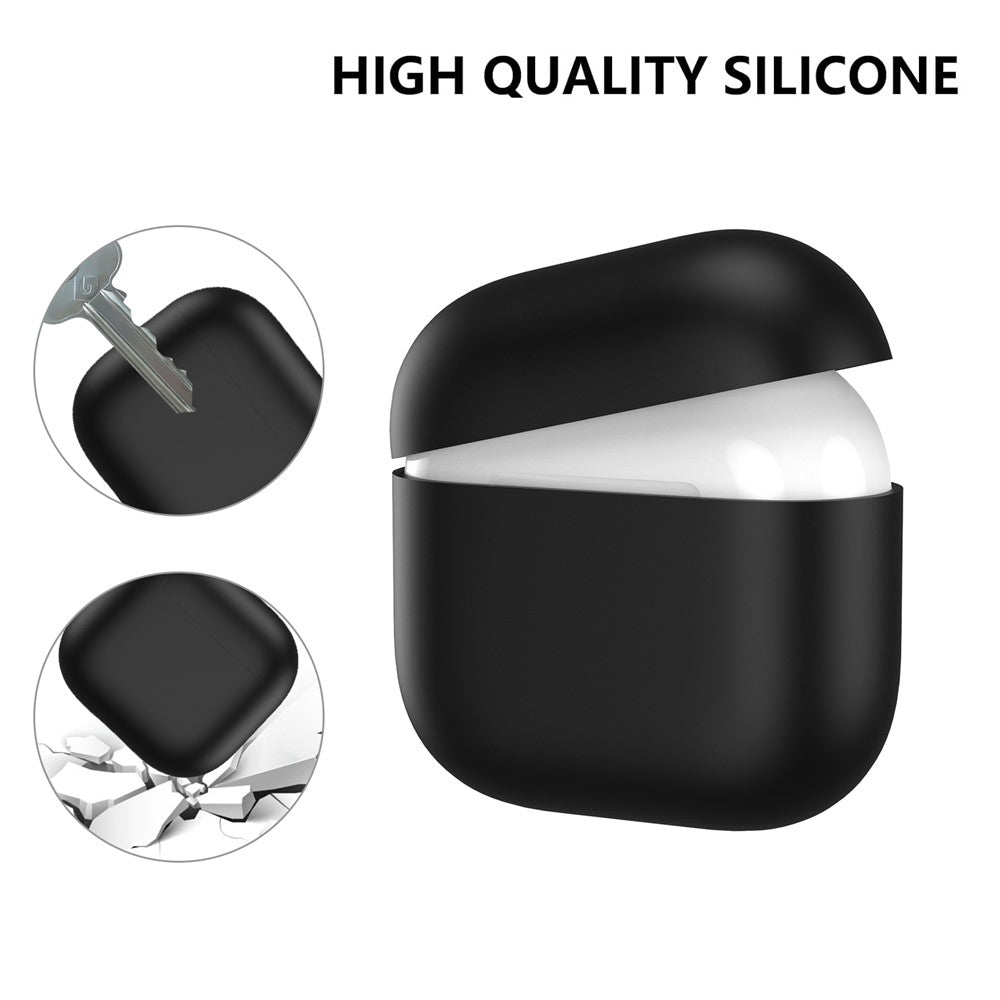AHASTYLE WG172 Compatible With  AirPods 5 / 4 Silicone Case Earphone Anti-drop Protective Cover - Black