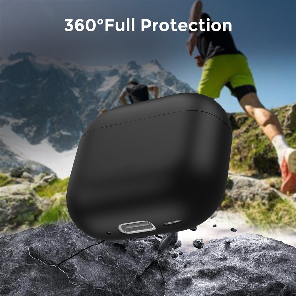AHASTYLE WG172 Compatible With  AirPods 5 / 4 Silicone Case Earphone Anti-drop Protective Cover - Black