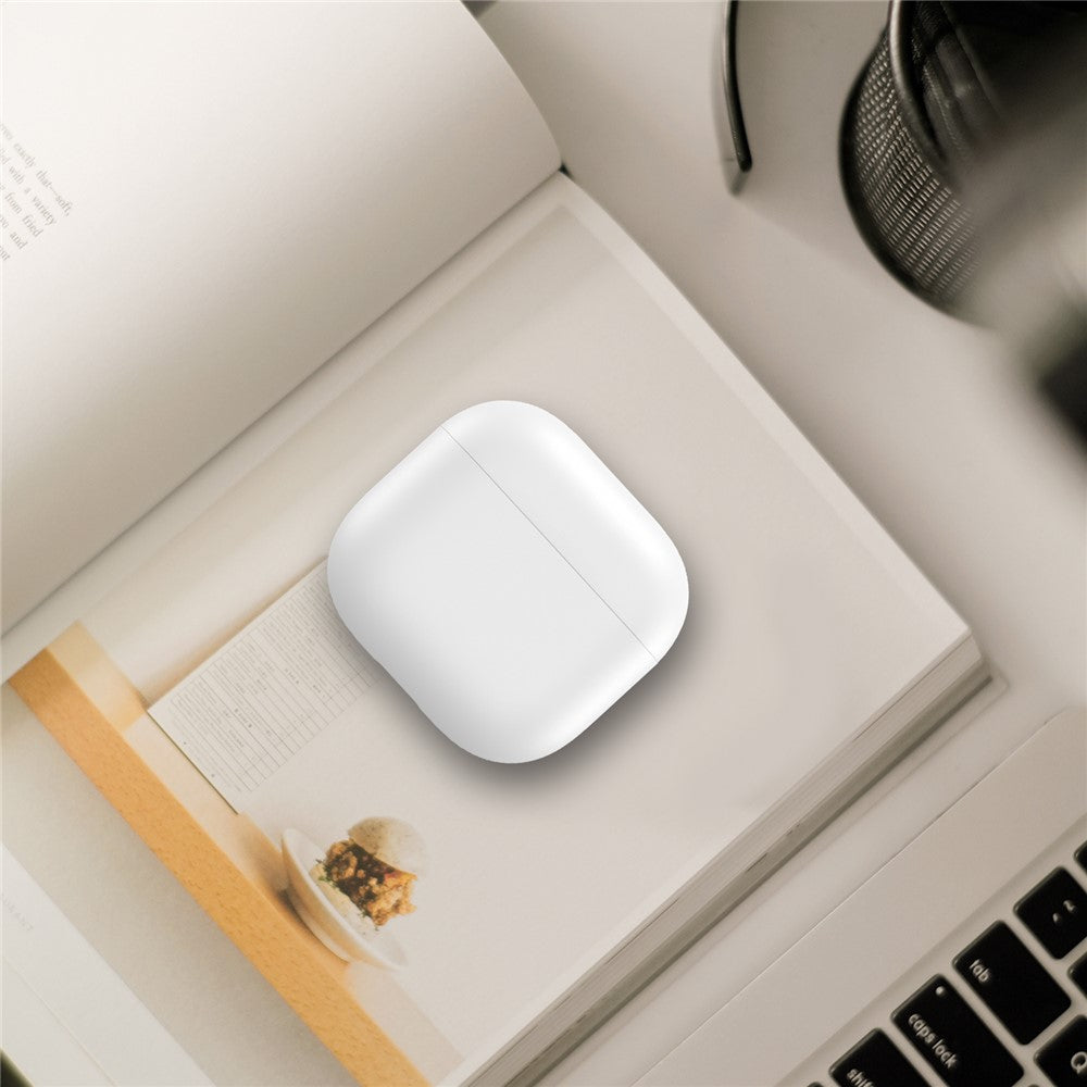 AHASTYLE WG172 Compatible With  AirPods 5 / 4 Silicone Case Earphone Anti-drop Protective Cover - White