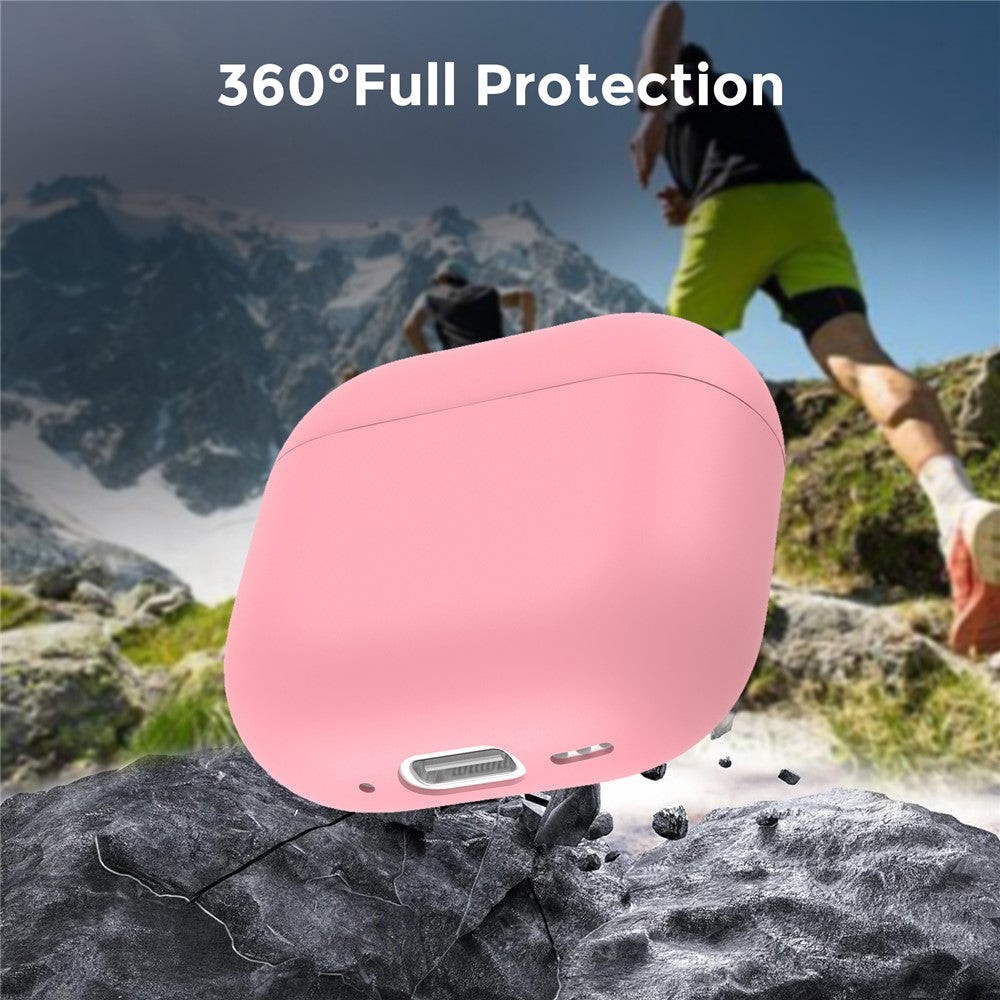 AHASTYLE WG172 Compatible With  AirPods 5 / 4 Silicone Case Earphone Anti-drop Protective Cover - Pink