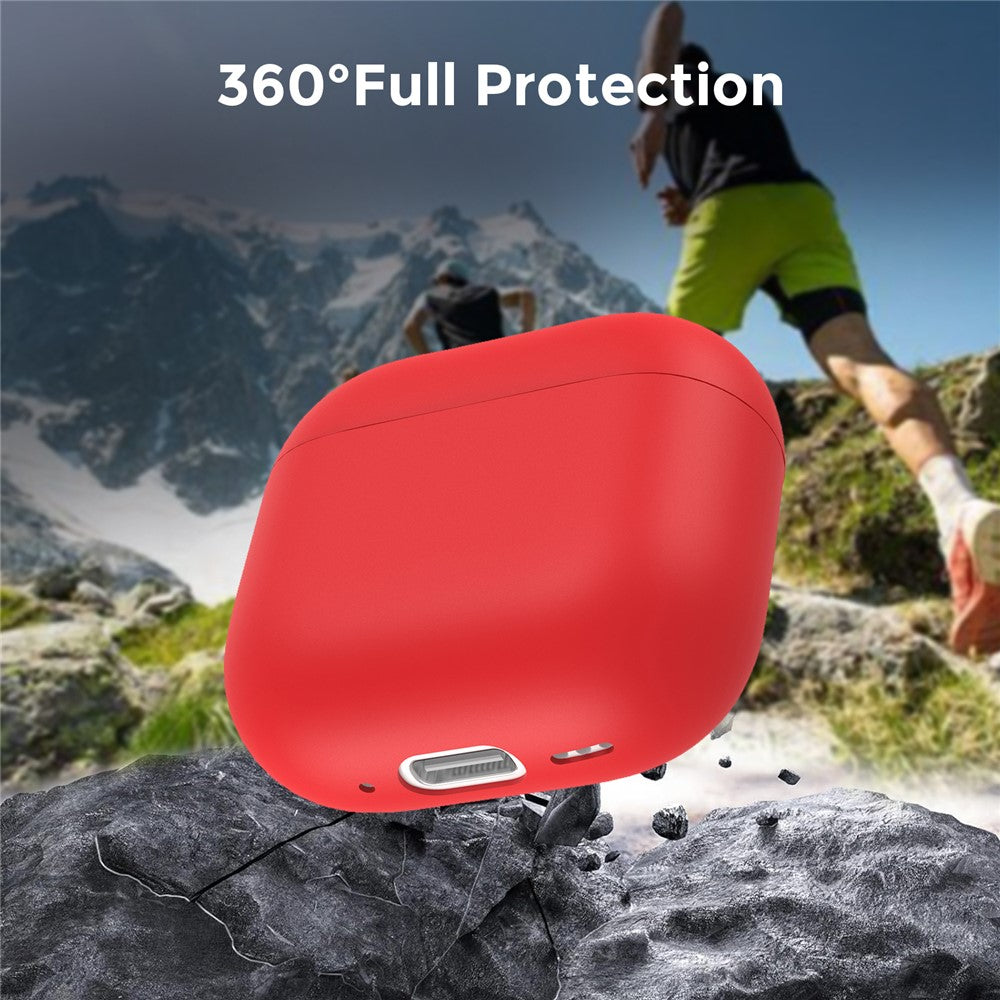 AHASTYLE WG172 Compatible With  AirPods 5 / 4 Silicone Case Earphone Anti-drop Protective Cover - Red