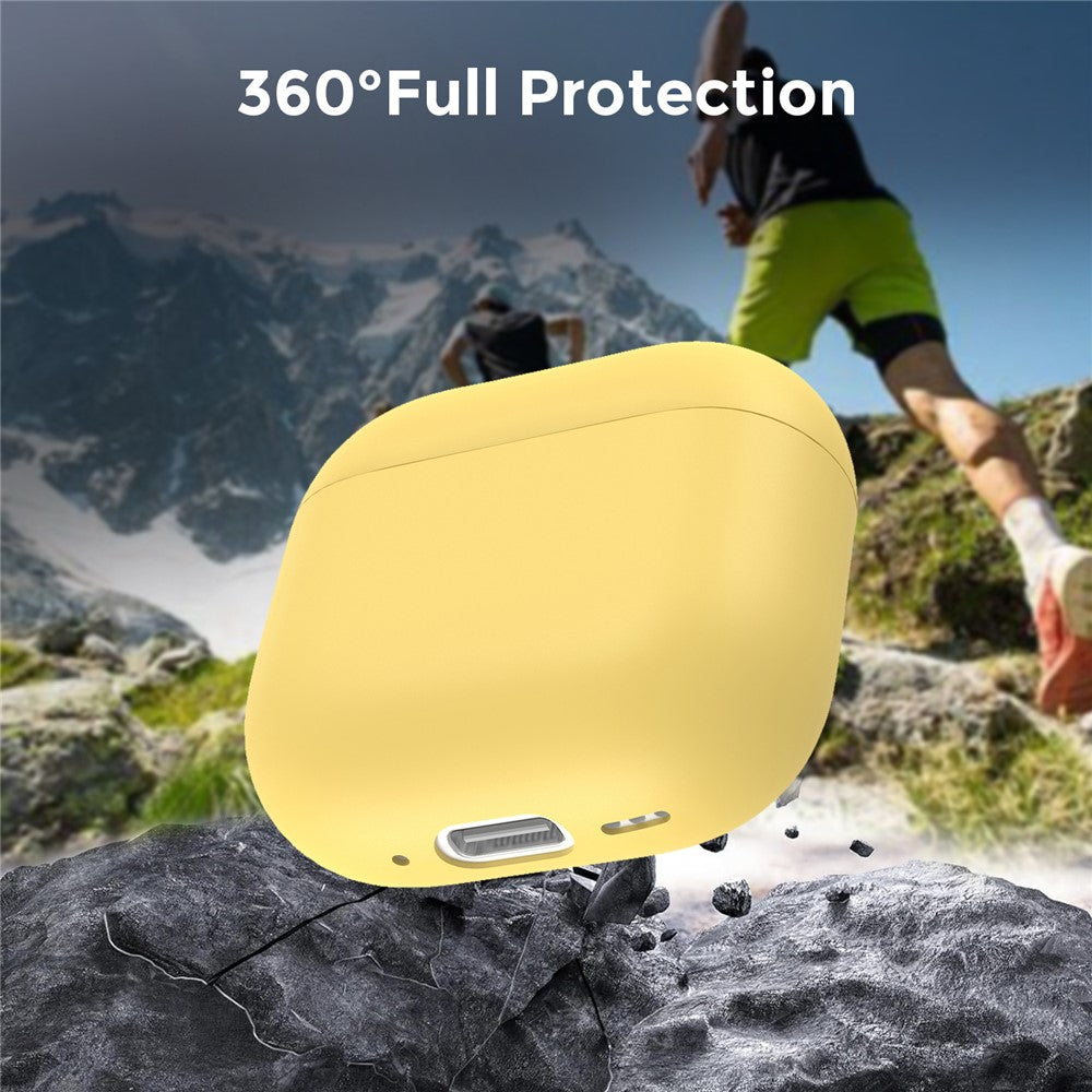 AHASTYLE WG172 Compatible With  AirPods 5 / 4 Silicone Case Earphone Anti-drop Protective Cover - Yellow