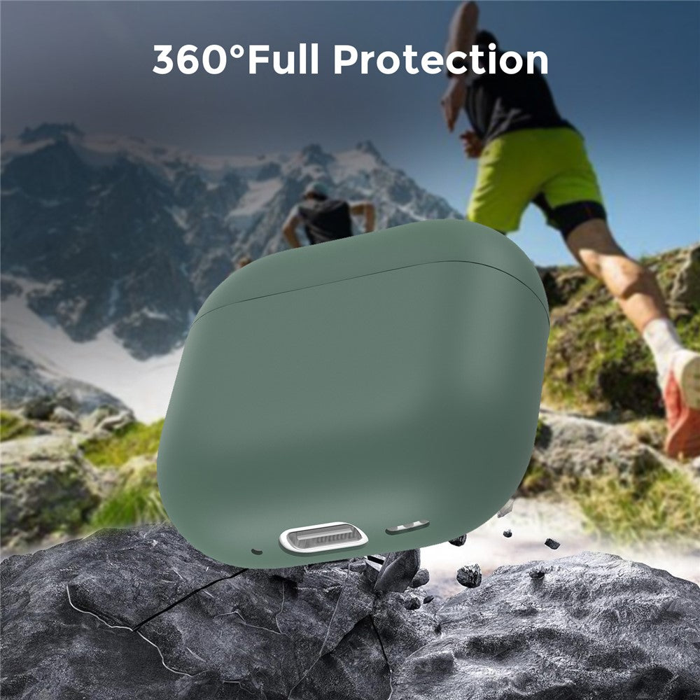 AHASTYLE WG172 Compatible With  AirPods 5 / 4 Silicone Case Earphone Anti-drop Protective Cover - Green