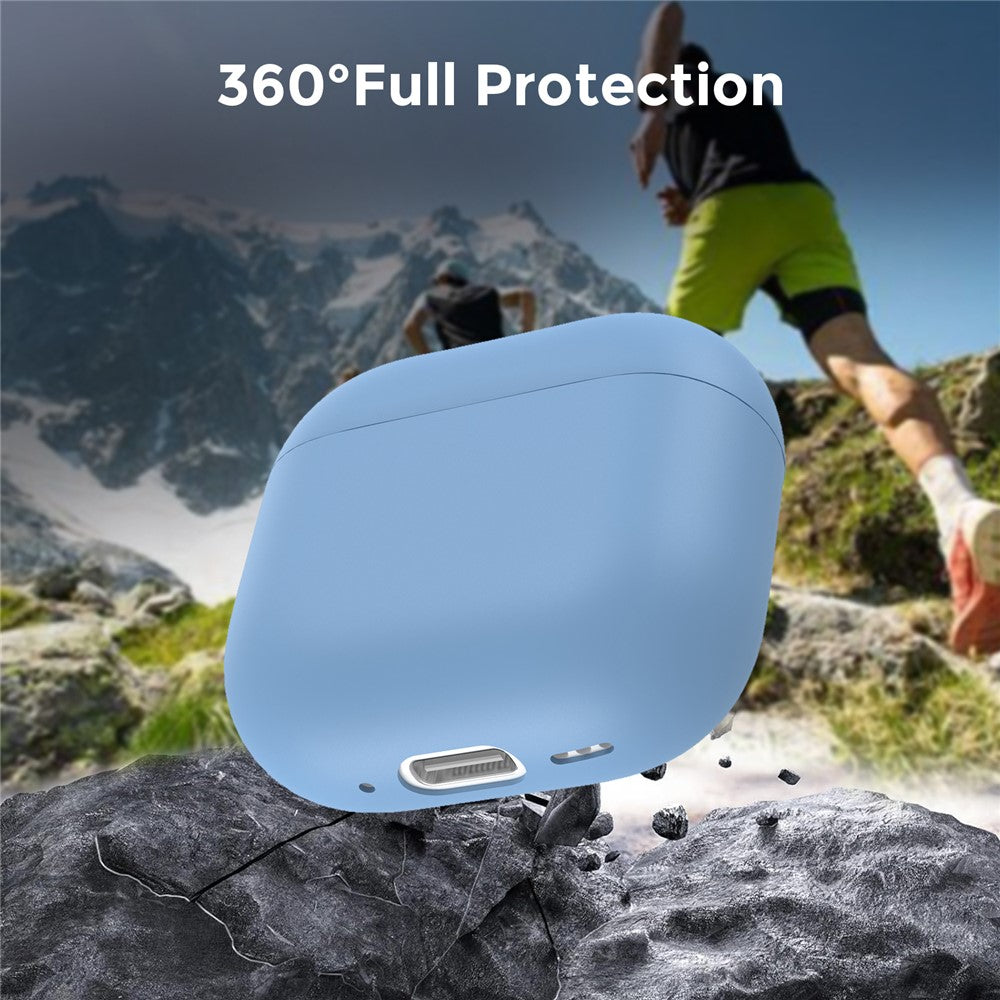 AHASTYLE WG172 Compatible With  AirPods 5 / 4 Silicone Case Earphone Anti-drop Protective Cover - Sky Blue