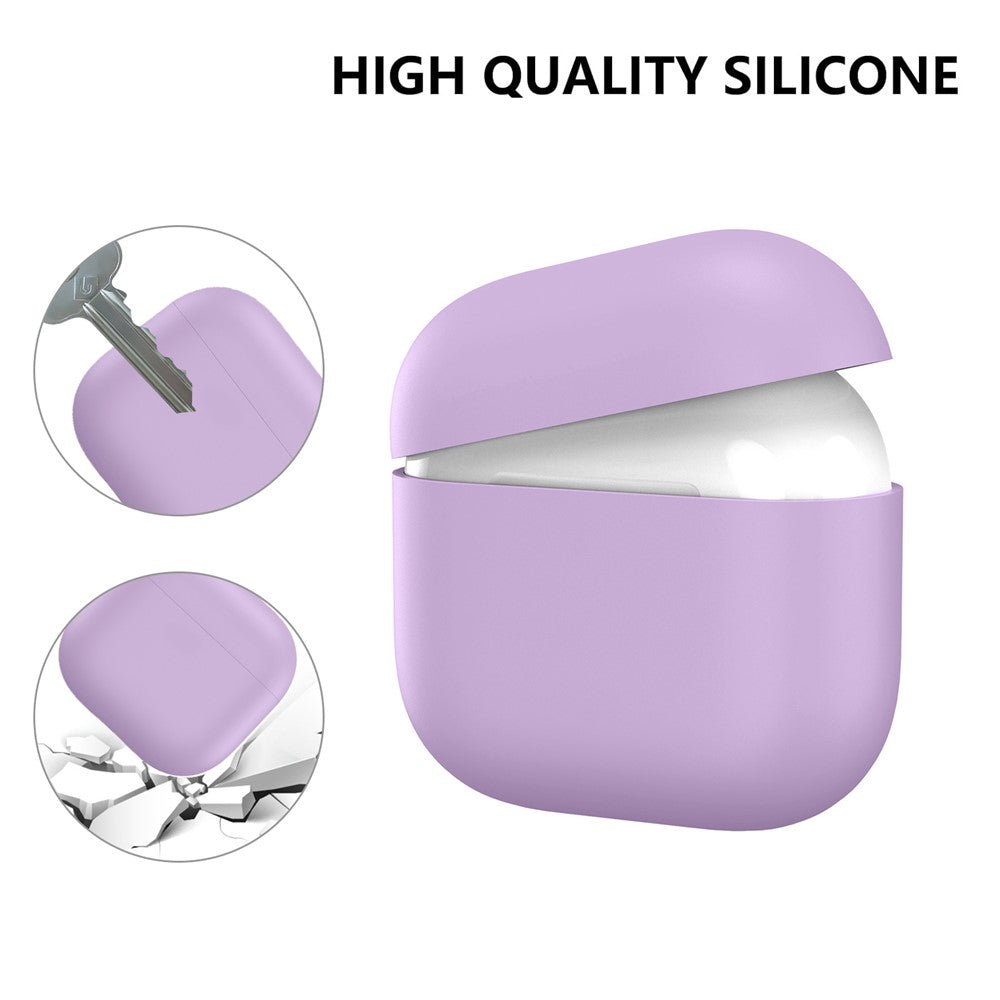 AHASTYLE WG172 Compatible With  AirPods 5 / 4 Silicone Case Earphone Anti-drop Protective Cover - Purple