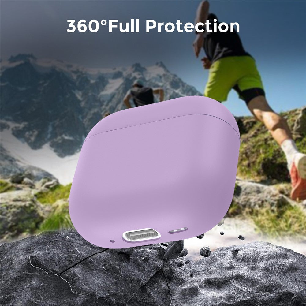 AHASTYLE WG172 Compatible With  AirPods 5 / 4 Silicone Case Earphone Anti-drop Protective Cover - Purple